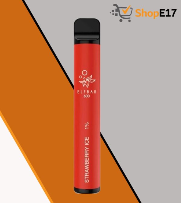 ELFBAR 600 Strawberry Ice Disposable Vape - 10mg