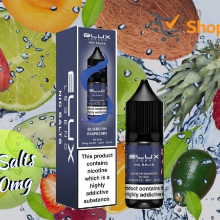 Elux Legend 10ml E-Liquids BLUEBERRY RASPBERRY Nic Salts -20mg