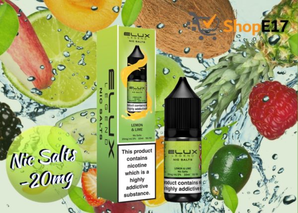 Elux Legend 10ml E-Liquids LEMON & LIME Nic Salts -20mg