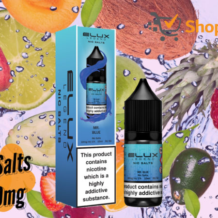 Elux Legend 10ml E-Liquids MR BLUE Nic Salts -10mg