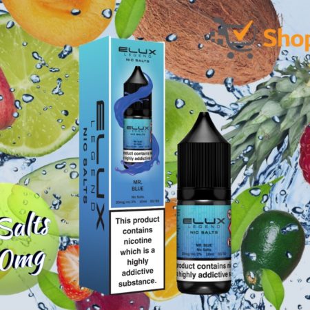 Elux Legend 10ml E-Liquids MR BLUE Nic Salts -20mg