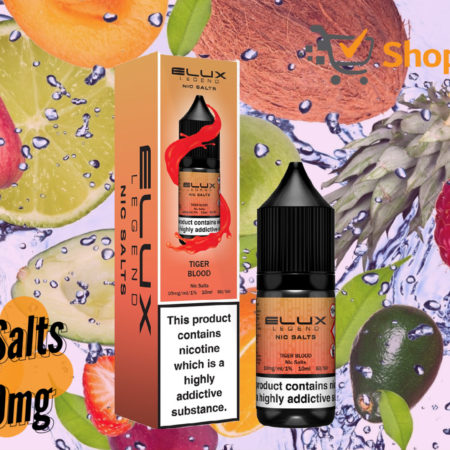 Elux Legend 10ml E-Liquids TIGER BLOOD Nic Salts -10mg