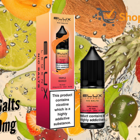 Elux Legend 10ml E-Liquids TRIPLE MANGO Nic Salts -10mg