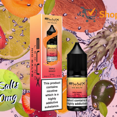 Elux Legend 10ml E-Liquids TRIPLE MANGO Nic Salts -20mg