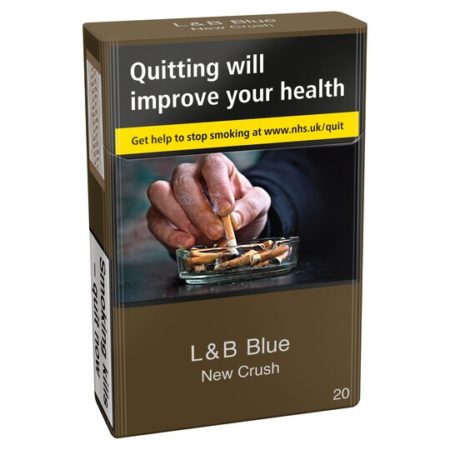 L & B Blue New Crush Cigarettes 20 Pack