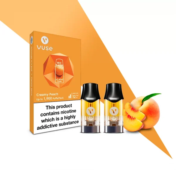 VUSE ePOD Creamy Peach Nic Salts e-Liquid Pods