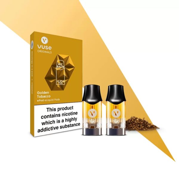 VUSE ePOD Golden Tobacco Nic Salts e-Liquid Pods