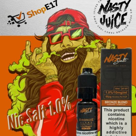 Nasty Salt Bronze Blend E-Liquid - Caramel Tobacco