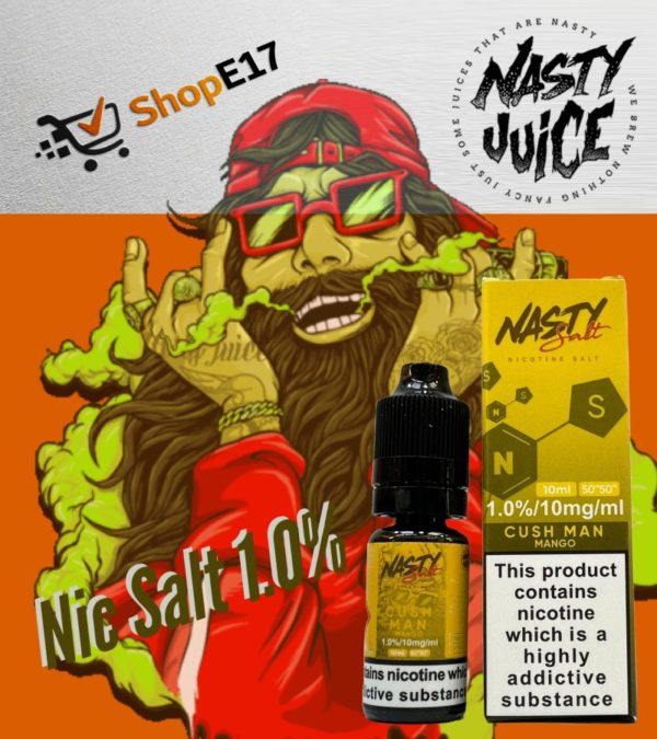 Nasty Salt Cush Man E-Liquid 1.0% Nic Salt 20mgml