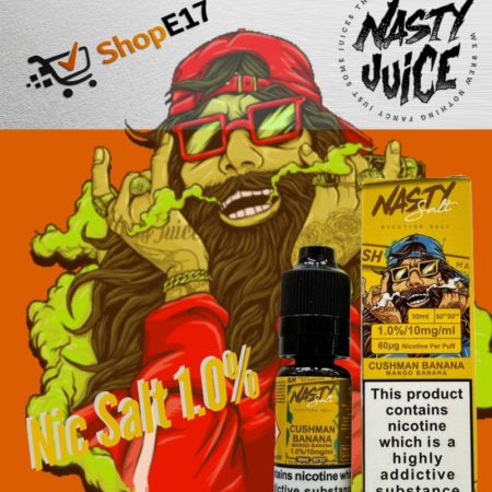 Nasty Salt Cushman Banana E-Liquid 1.0% Nic Salt 20mgml