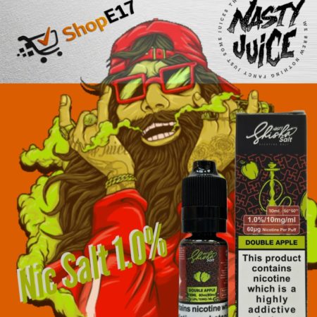 Nasty Salt Double Apple E-Liquid 1.0% Nic Salt 20mgml