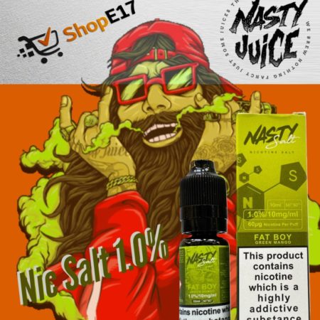 Nasty Salt Fat Boy E-Liquid 1.0% Nic Salt 20mgml