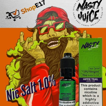 Nasty Salt Hippie Trail E-Liquid 1.0% Nic Salt 20mgml