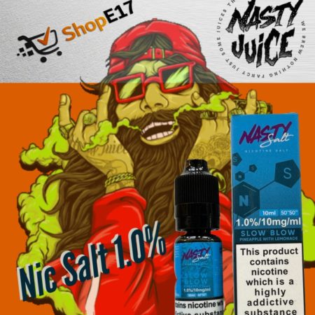 Nasty Salt Slow Blow E-Liquid 1.0% Nic Salt 20mgml