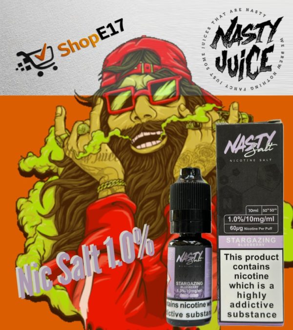 Nasty Salt Stargazing E-Liquid 1.0% Nic Salt 20mgml