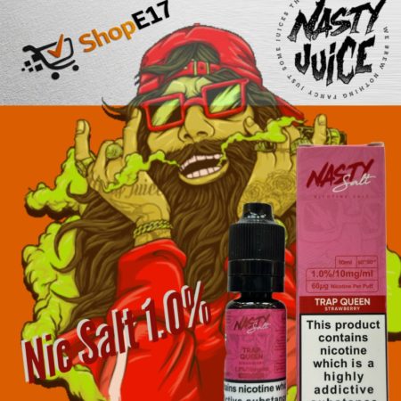 Nasty Salt Trap Queen E-Liquid 1.0% Nic Salt 20mgml