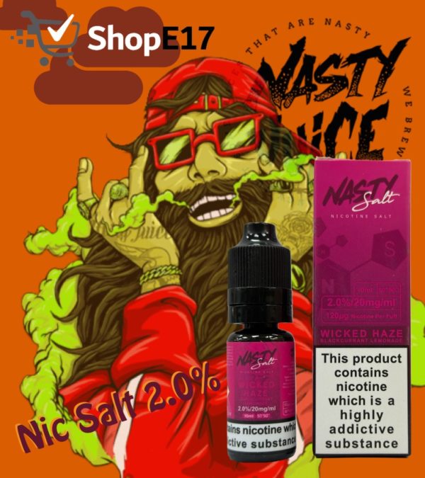 Nasty Salt Wicked Haze Blackcurrant Lemonade