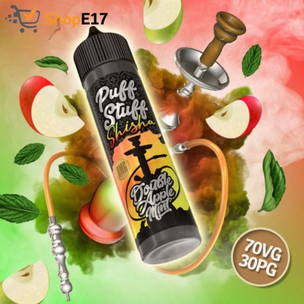 Puff Stuff Shisha Double Apple Mint OMG Nic Salt Compatible