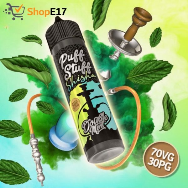 Puff Stuff Shisha Double Mint OMG Nic Salt Compatible