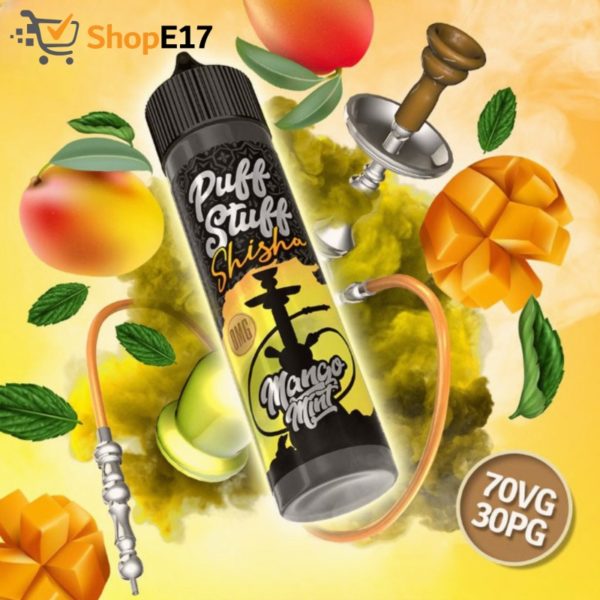 Puff Stuff Shisha Mango Mint OMG Nic Salt Compatible