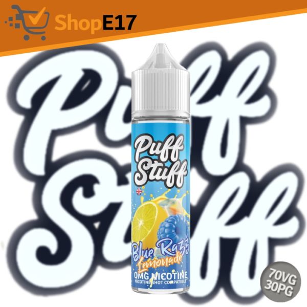 Puff Stuff Shisha OMG Blue Razz Lemonade Nic Shot