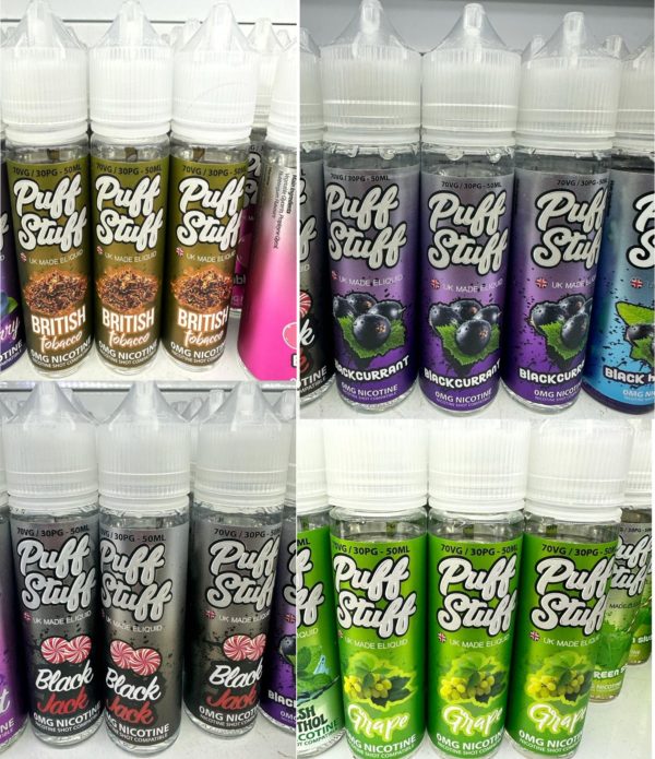 Puff Stuff Shisha OMG Nic Salt Compatible Shope