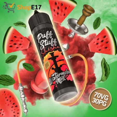 Puff Stuff Shisha Watermelon Mint OMG Nic Salt Compatible