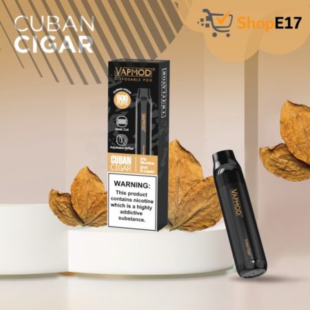 VapMod 600 Cuban Cigar Nic 2% E-Liquid Disposable Vape