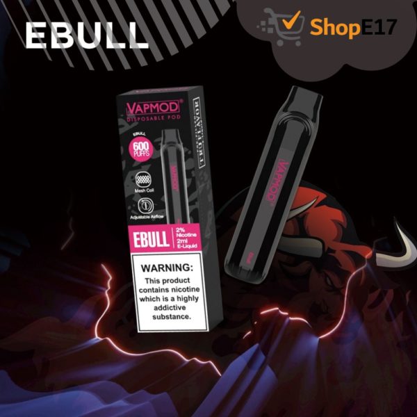 VapMod 600 E Bull Nic 2% E-Liquid Disposable Vape